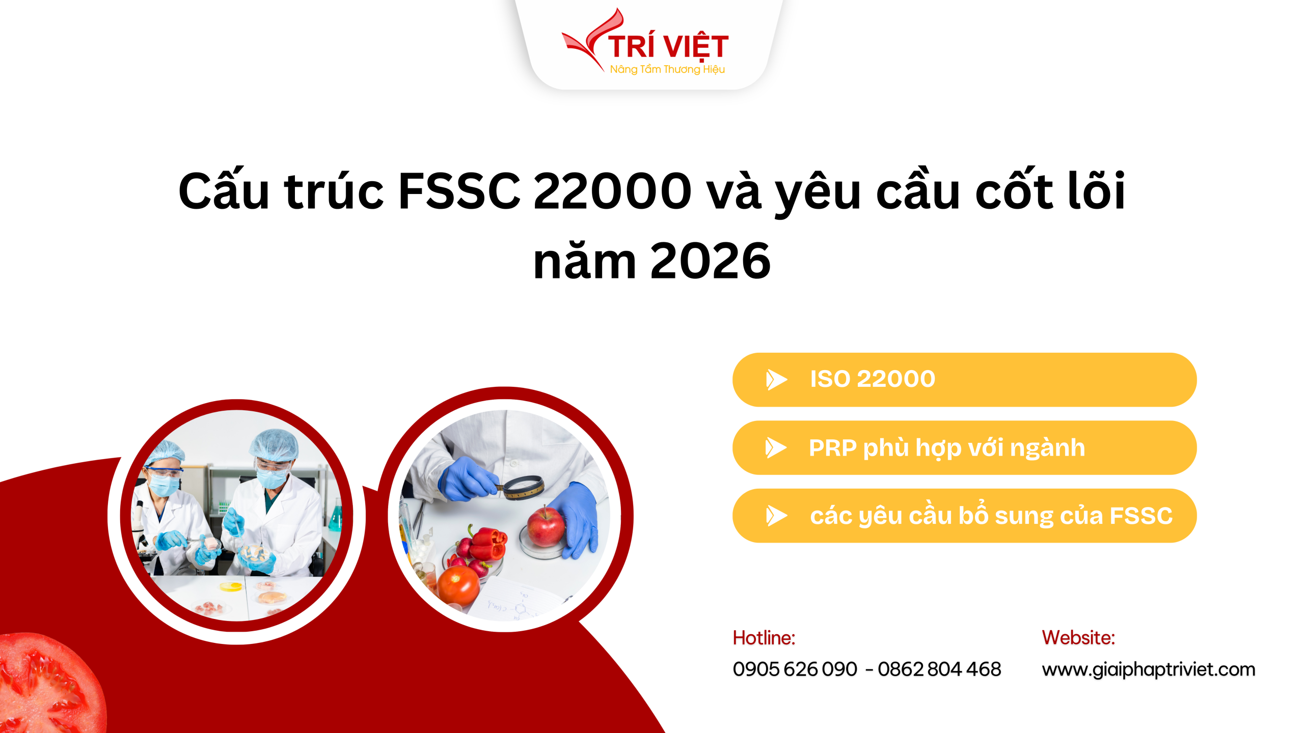 Tư vấn chứng nhận FSSC 22000 – Hệ thống quản lý an toàn thực phẩm
