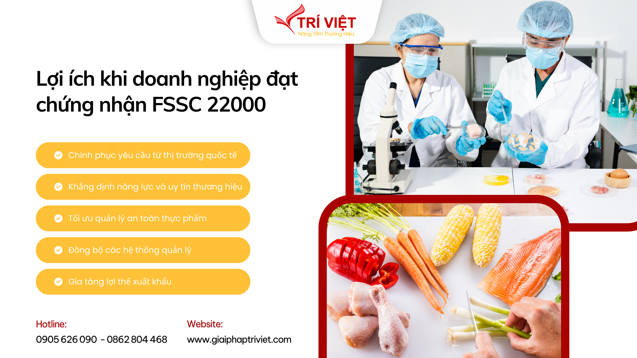 Tư vấn chứng nhận FSSC 22000 – Hệ thống quản lý an toàn thực phẩm