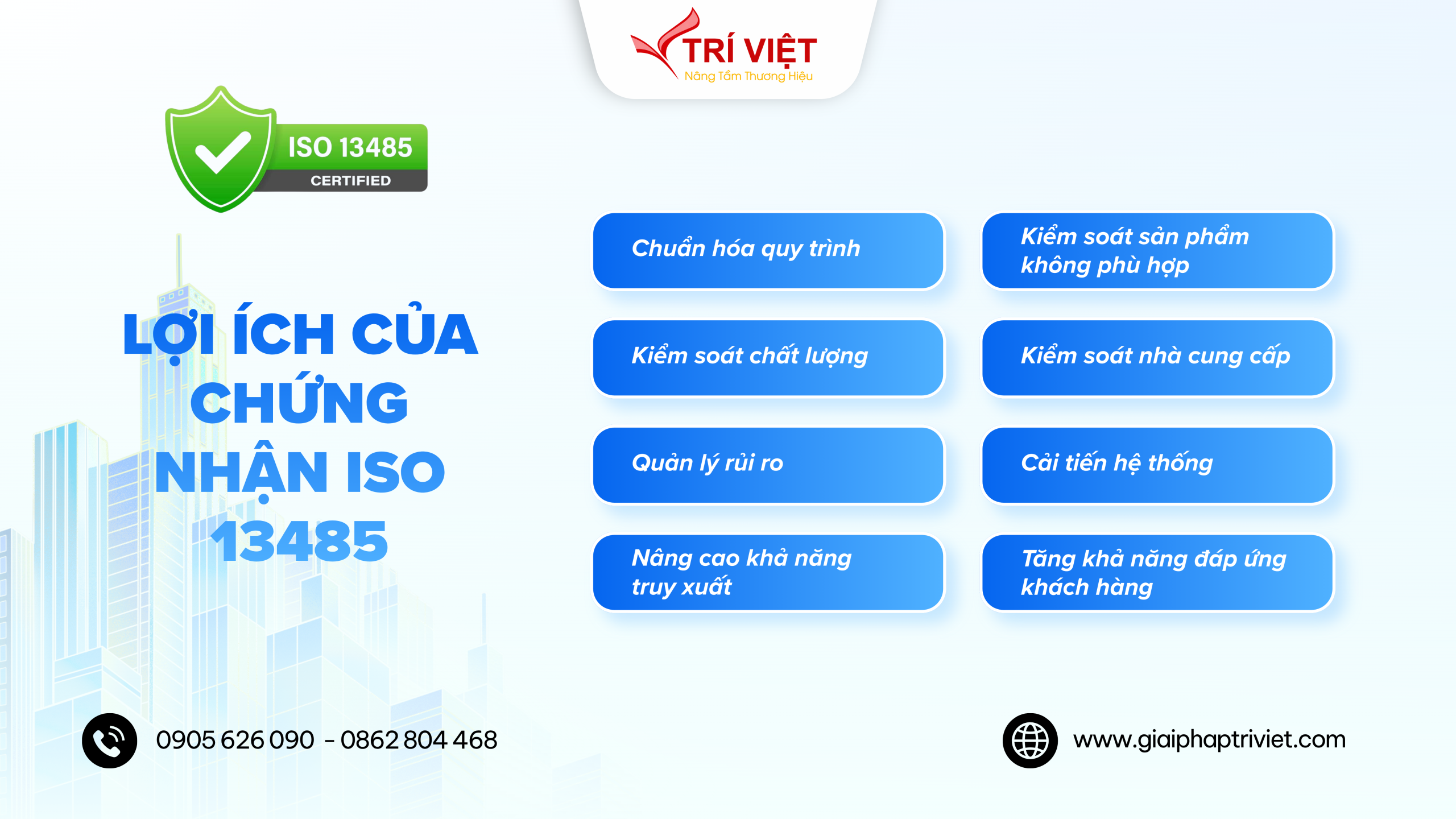 Tư vấn chứng nhận ISO 13485 – Hệ thống Quản lý chất lượng thiết bị y tế
